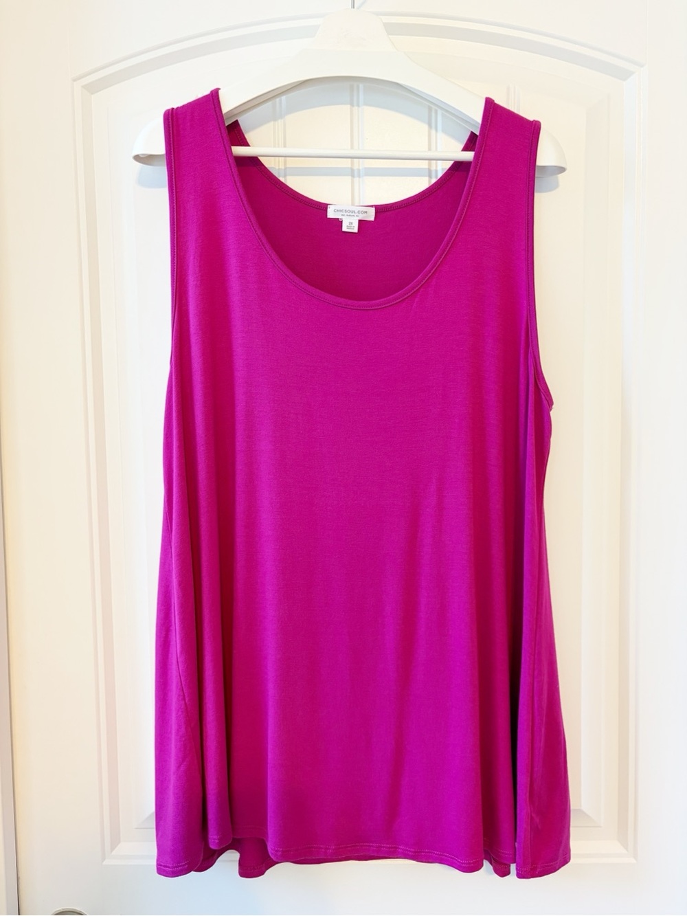Chic Soul Weekender Tank, Fuchsia Pink